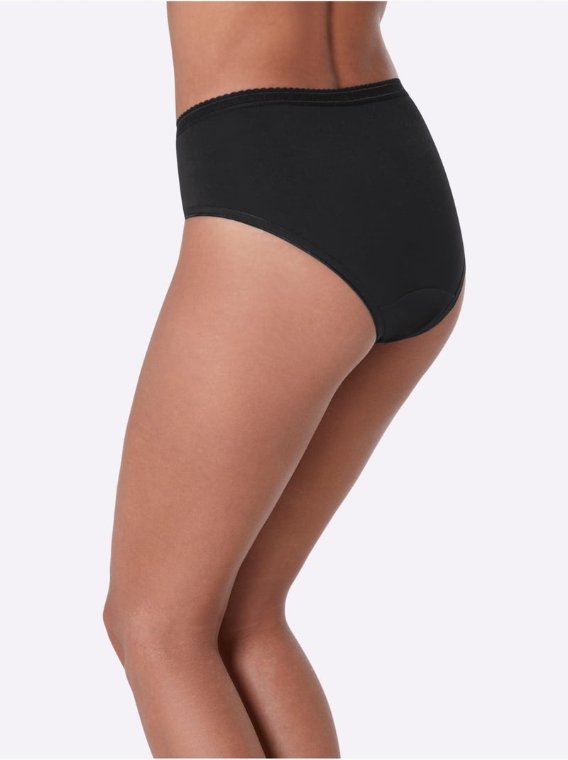 Lot de 3  - Slip Formant Jersey Fin - Taille Standard - Witt Noir - Kiabi