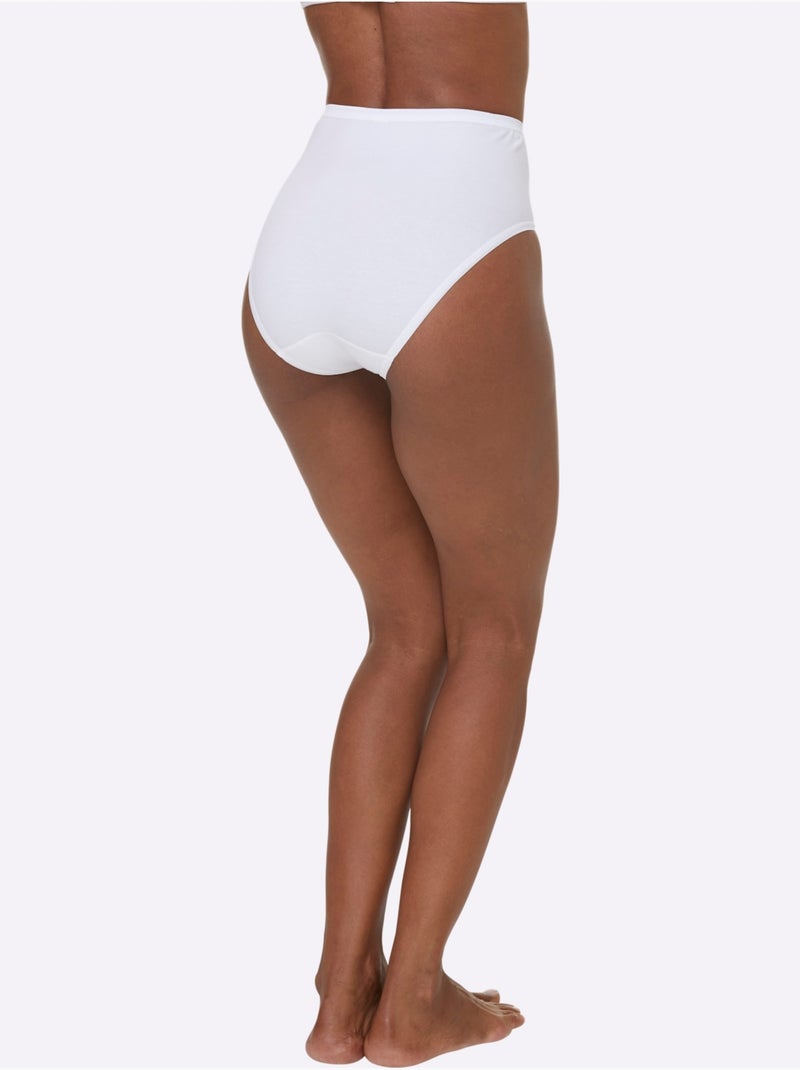 Lot de 3  - Slip Gainant Jersey Fin - Taille Standard - Witt Blanc - Kiabi