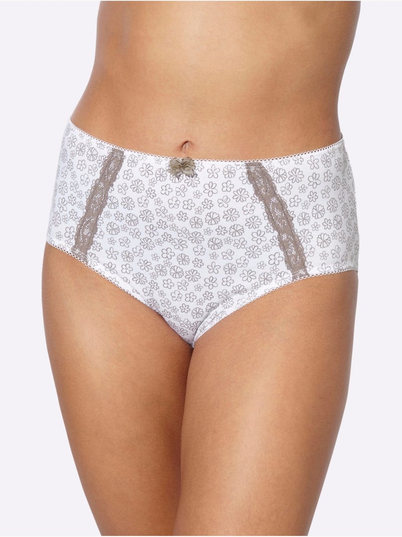 Lot de 3  - Slip Gainant Lot De (3 Pièces) - Taille Standard - Moda Vilona Gris Ecru - Kiabi