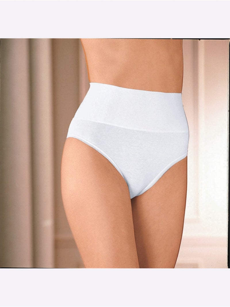 Lot de 3  - Slip Qualité Coton - Taille Standard - Moda Vilona Blanc - Kiabi