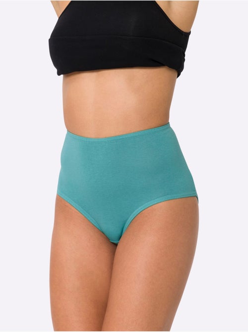 Lot de 3  - Slip Taille Haute Jersey Fin - Taille Standard - Moda Vilona - Kiabi