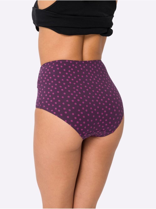 Lot de 3 - Slip Taille Haute Jersey Fin - Taille Standard - Moda Vilona - Kiabi Lot de 3 - Slip Taille Haute Jersey Fin - Taille Standard - Moda Vilona - Kiabi