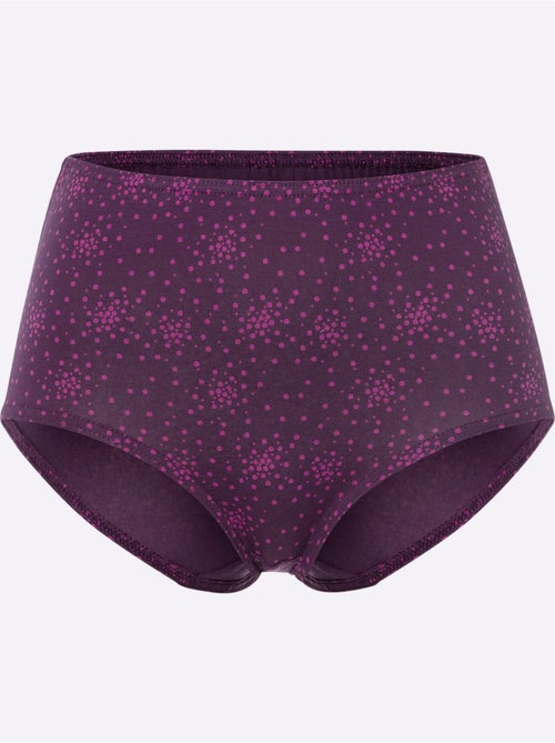 Lot de 3 - Slip Taille Haute Jersey Fin - Taille Standard - Moda Vilona - Kiabi Lot de 3 - Slip Taille Haute Jersey Fin - Taille Standard - Moda Vilona - Kiabi