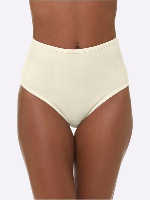 Lot de 3 - slip taille haute jersey fin - taille standard - witt - Kiabi Lot de 3 - slip taille haute jersey fin - taille standard - witt - Kiabi