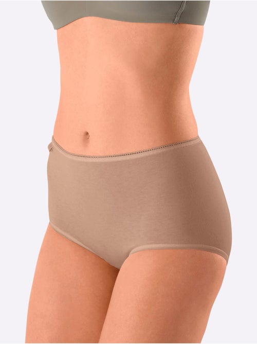 Lot de 3  - Slip Taille Haute Jersey Fin - Taille Standard - Witt - Kiabi