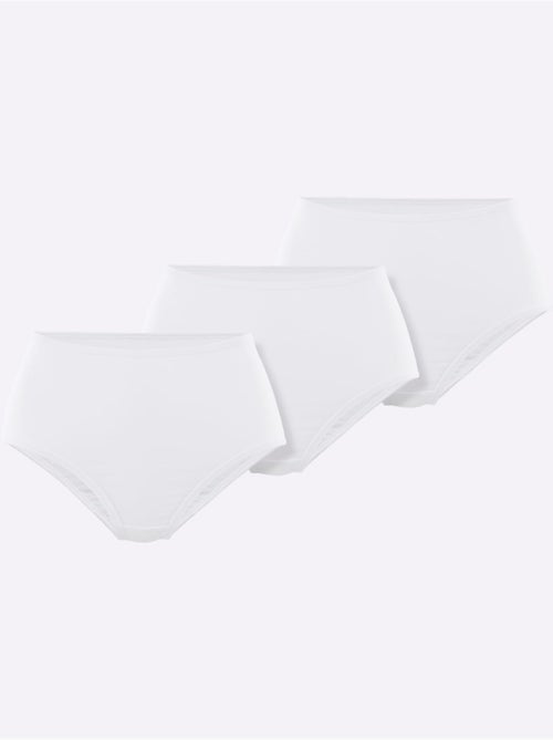 Lot de 3 - slip taille haute jersey fin - taille standard - witt - Kiabi Lot de 3 - slip taille haute jersey fin - taille standard - witt - Kiabi