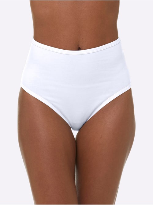 Lot de 3 - slip taille haute jersey fin - taille standard - witt - Kiabi Lot de 3 - slip taille haute jersey fin - taille standard - witt - Kiabi