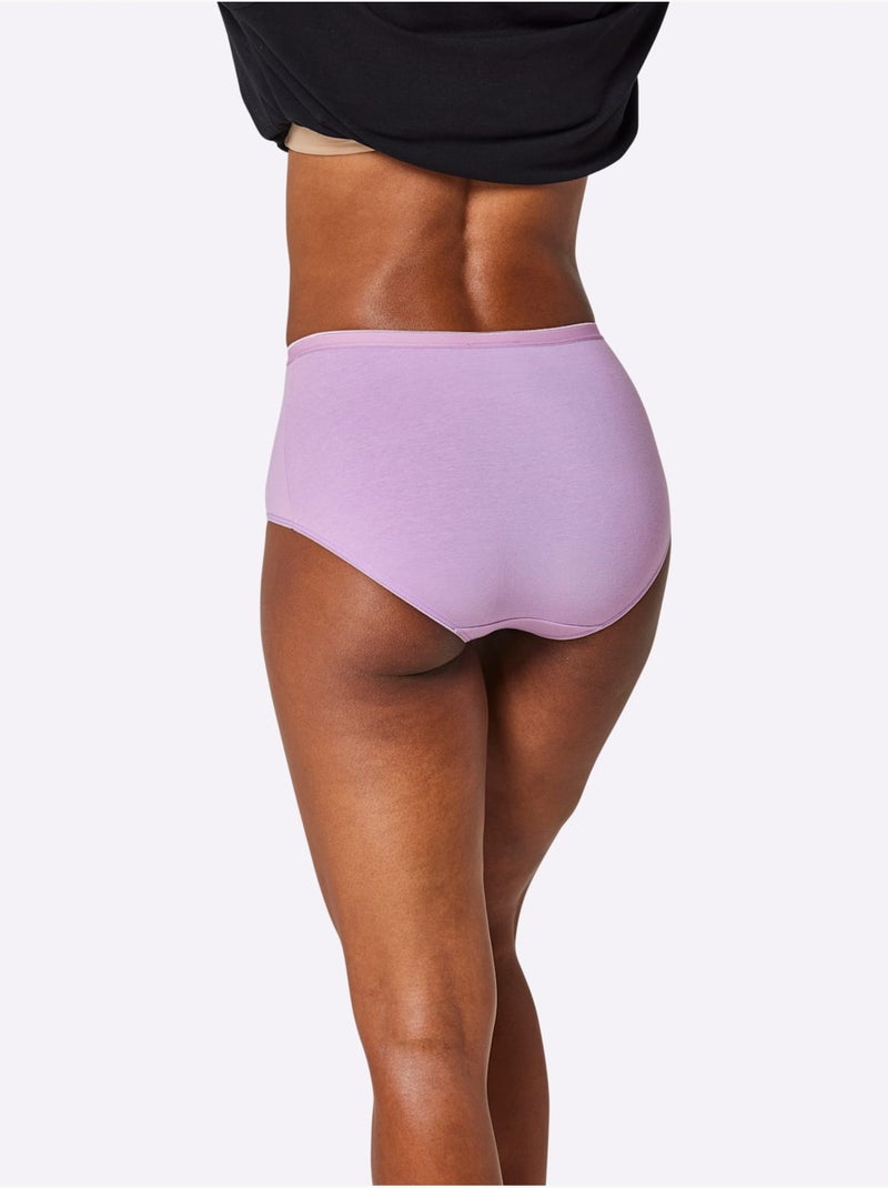 Lot de 3  - Slip Taille Haute Jersey Fin - Taille Standard - Witt Blanc - Kiabi