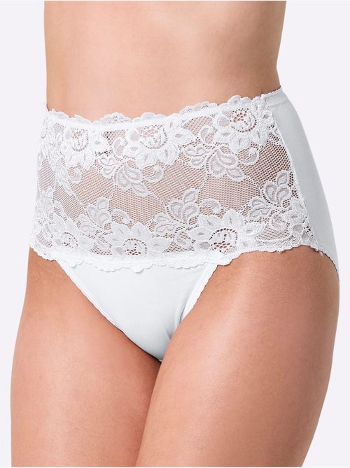 Lot de 3  - Slip Taille Haute Jersey Fin - Taille Standard - Witt - Kiabi