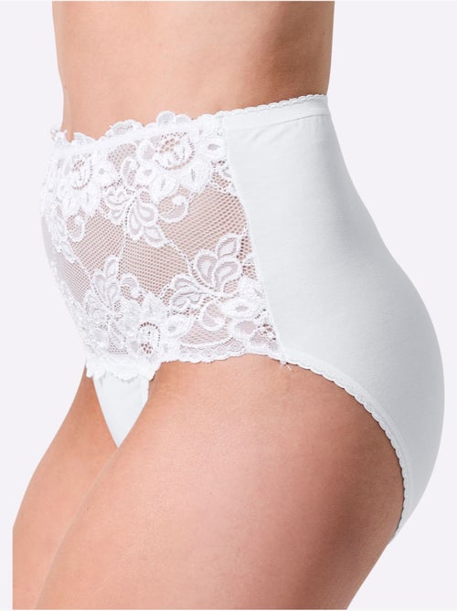 Lot de 3  - Slip Taille Haute Jersey Fin - Taille Standard - Witt - Kiabi