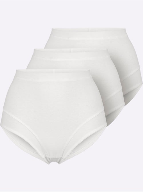 Lot de 3  - Slip Taille Haute Jersey Fin - Taille Standard - Witt - Kiabi