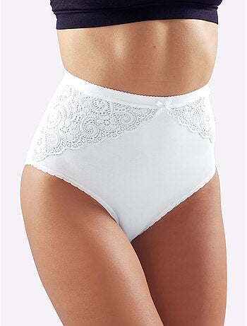 Lot de 3 - slip taille haute jersey fin - taille standard - witt