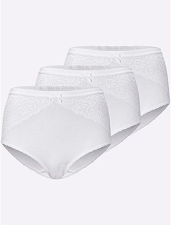 Lot de 3 - slip taille haute jersey fin - taille standard - witt