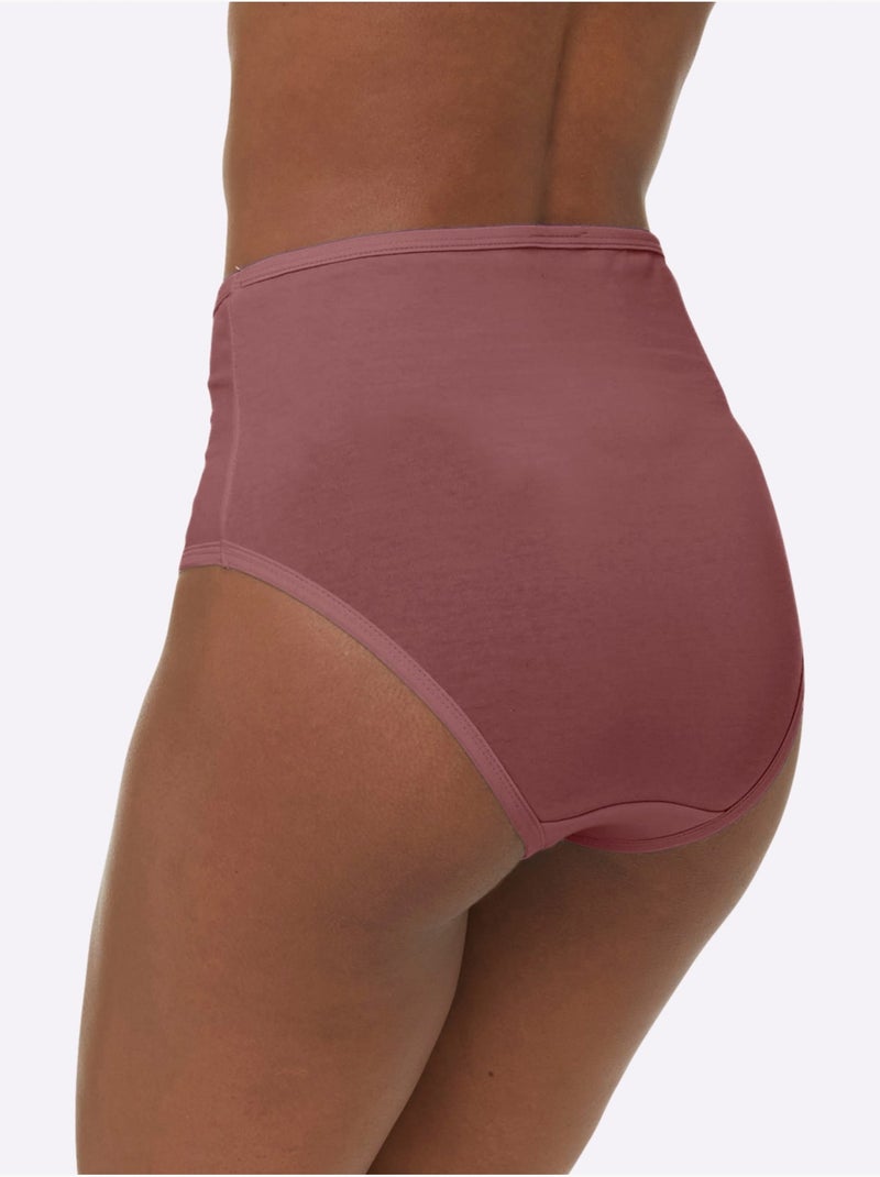 Lot de 3  - slip taille haute jersey fin - taille standard - witt Bleu Bordeaux Bleu - Kiabi