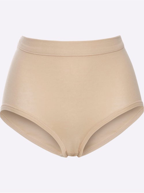 Lot de 3  - slip taille haute jersey fin - taille standard - witt - Kiabi