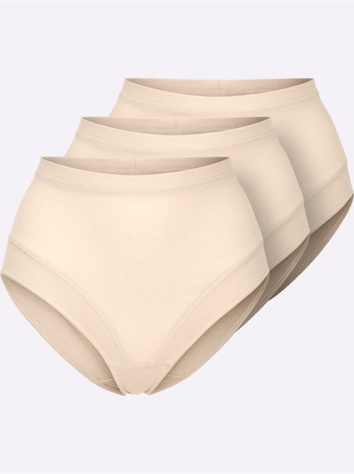 Lot de 3  - Slip Taille Haute Jersey Fin - Taille Standard - Witt - Kiabi