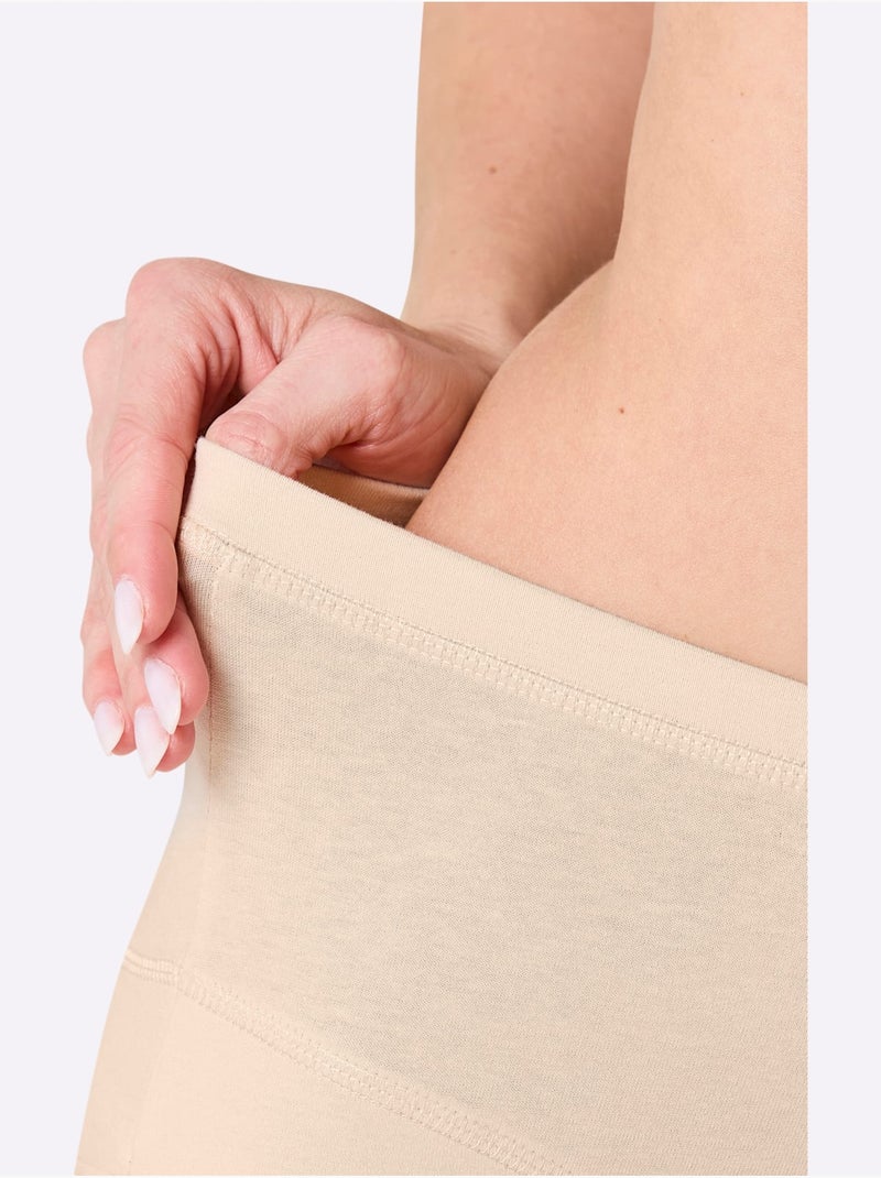 Lot de 3  - Slip Taille Haute Jersey Fin - Taille Standard - Witt Marron clair - Kiabi