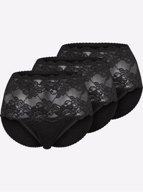 Lot de 3  - Slip Taille Haute Jersey Fin - Taille Standard - Witt - Kiabi