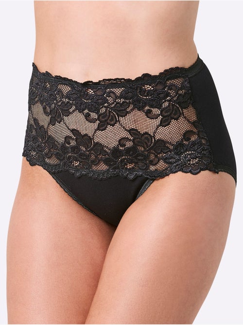 Lot de 3  - Slip Taille Haute Jersey Fin - Taille Standard - Witt - Kiabi