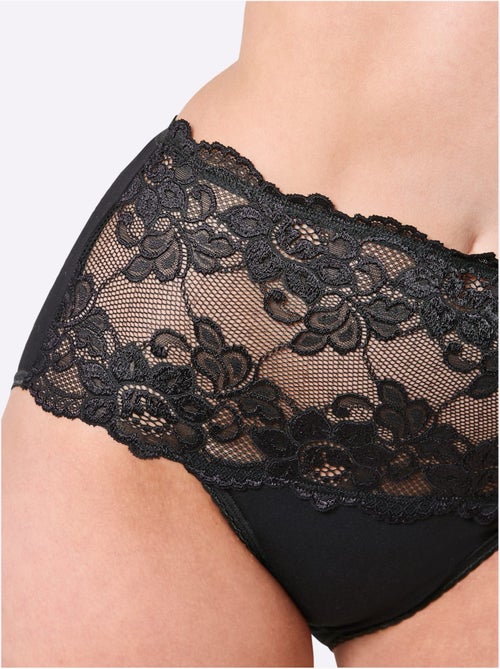 Lot de 3  - Slip Taille Haute Jersey Fin - Taille Standard - Witt - Kiabi