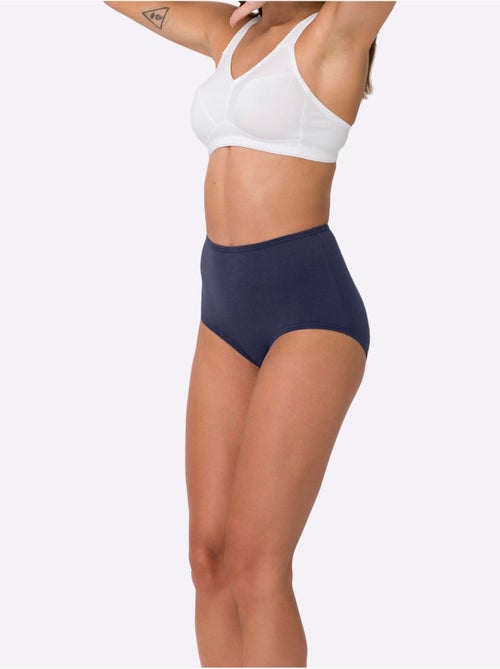 Lot de 3 - Slip Taille Haute Lot De (3 Pièces) - Moda Vilona - Kiabi Lot de 3 - Slip Taille Haute Lot De (3 Pièces) - Moda Vilona - Kiabi