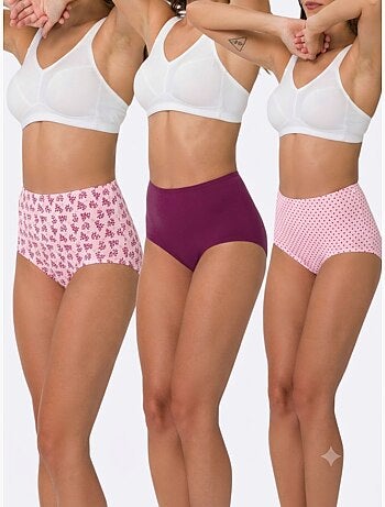 Lot de 3 - Slip Taille Haute Lot De (3 Pièces) - Moda Vilona