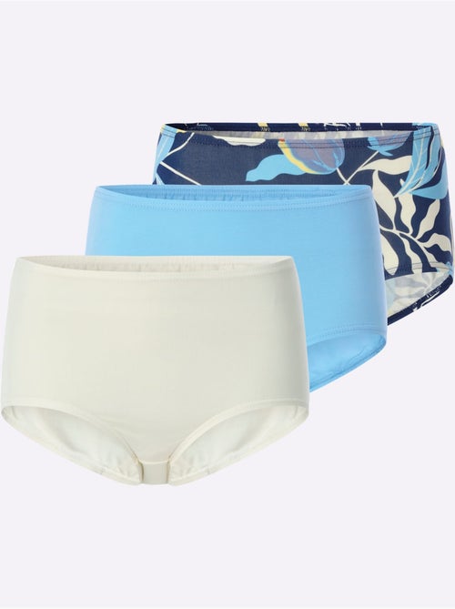 Lot de 3 - Slip Taille Haute Lot De (3 Pièces) - Taille Standard - Moda Vilona - Kiabi Lot de 3 - Slip Taille Haute Lot De (3 Pièces) - Taille Standard - Moda Vilona - Kiabi