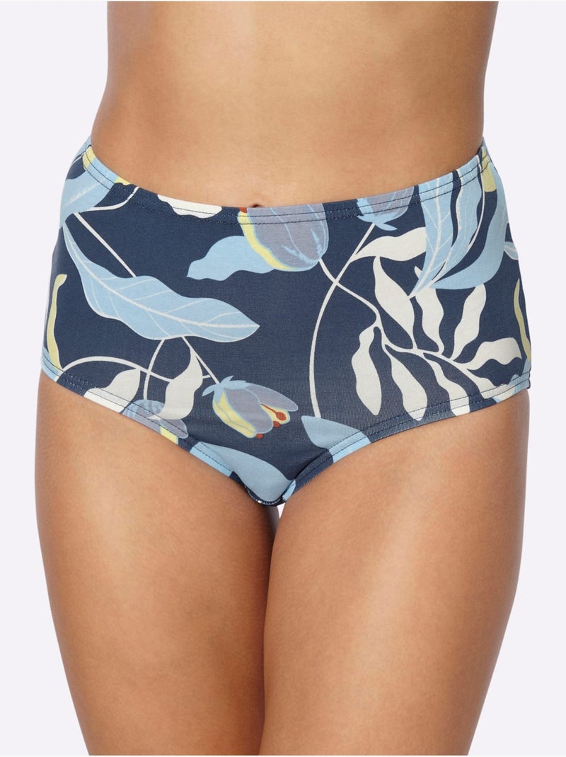 Lot de 3  - Slip Taille Haute Lot De (3 Pièces) - Taille Standard - Moda Vilona Bleu Vert - Kiabi