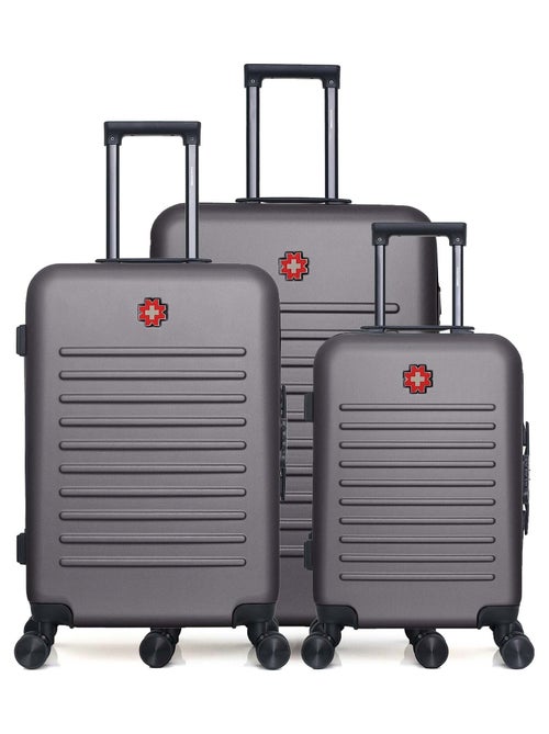 Lot de 3  -  Valise grand format, valise weekend et valise cabine WIL - Kiabi