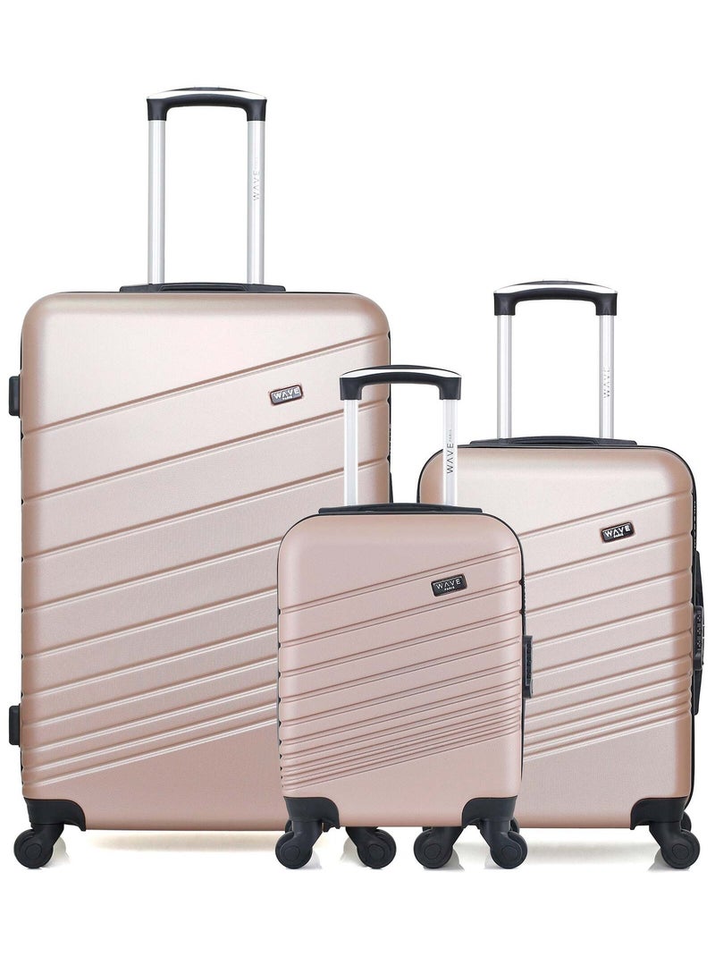 Lot de 3 - Valises grand format, cabine et cabine XXS TIGRE Rose clair - Kiabi