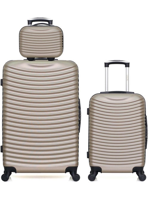Lot de 3 - Valises grand format, cabine et vanity ETNA - Kiabi