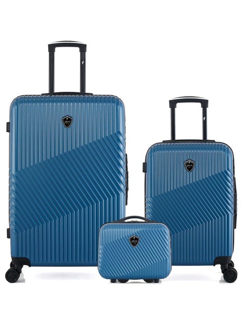 Lot de 3 - Valises grand format, cabine et vanity PETER - Kiabi