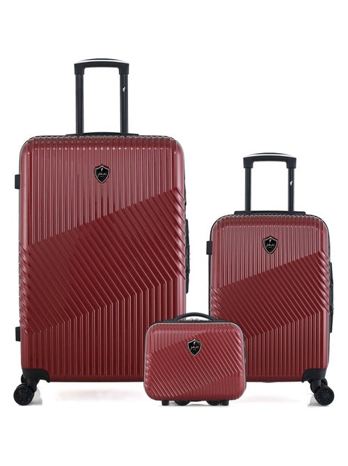 Lot de 3 - Valises grand format, cabine et vanity PETER - Kiabi