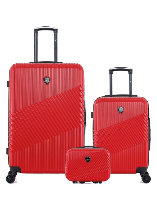 Lot de 3 - Valises grand format, cabine et vanity PETER - Kiabi