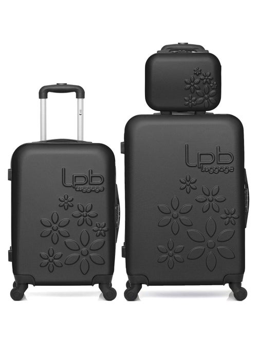 Lot de 3 - Valises weekend, cabine et vanity ELEONOR - Kiabi