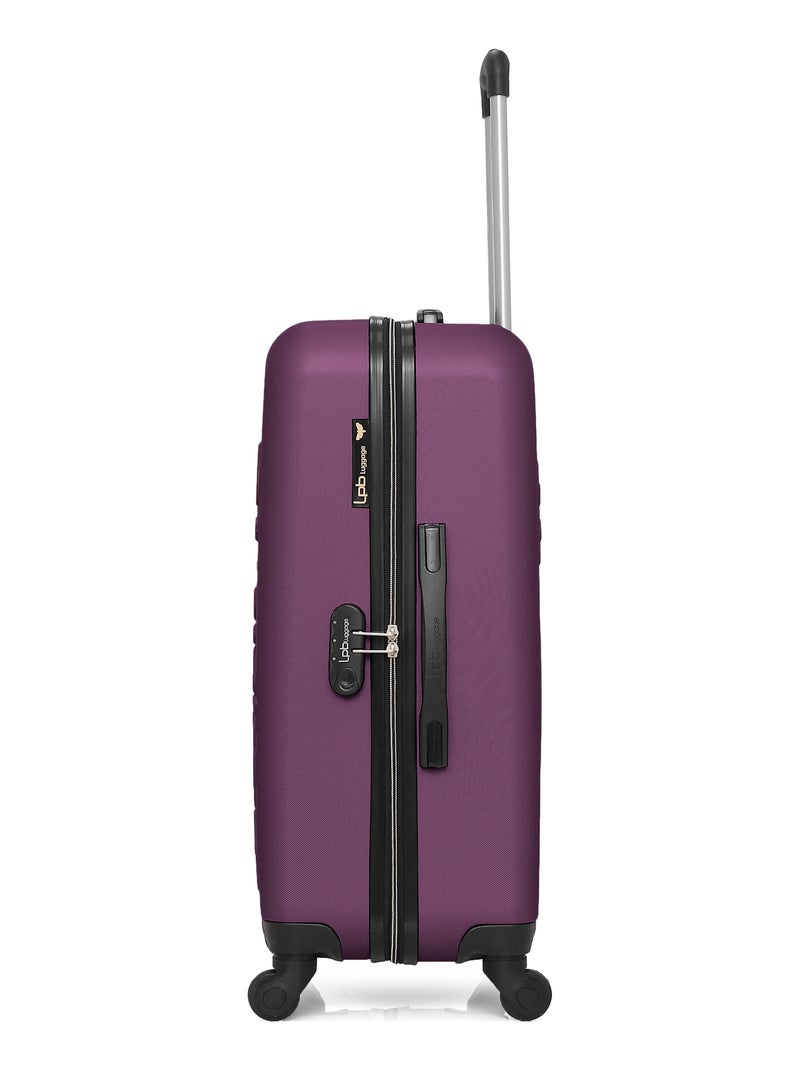 Lot de 3 - Valises weekend, cabine et vanity ELEONOR Prune - Kiabi