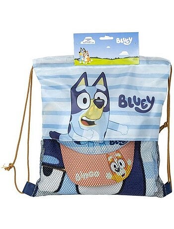 Lot de 3 accessoires plage/sport (serviette, sac, casquette) - BLUEY