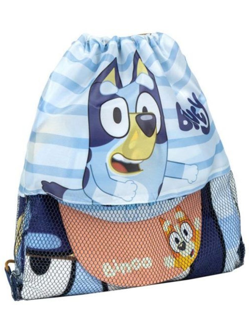 Lot de 3 accessoires plage/sport (serviette, sac, casquette) - BLUEY Bleu - Kiabi