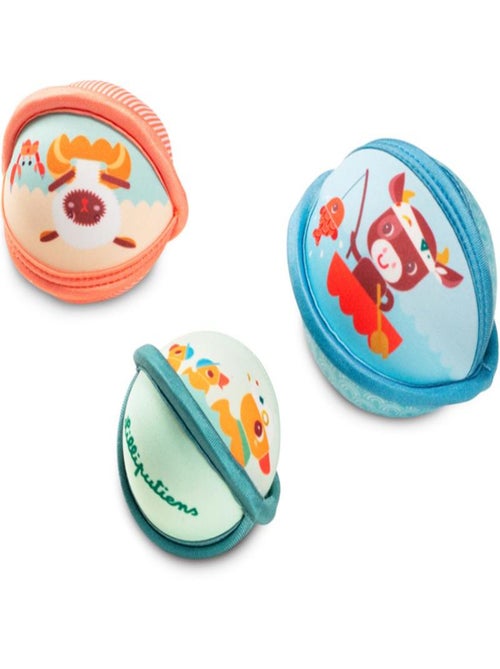 Lot de 3 balles de bain Ferme - Kiabi Lot de 3 balles de bain Ferme - Kiabi