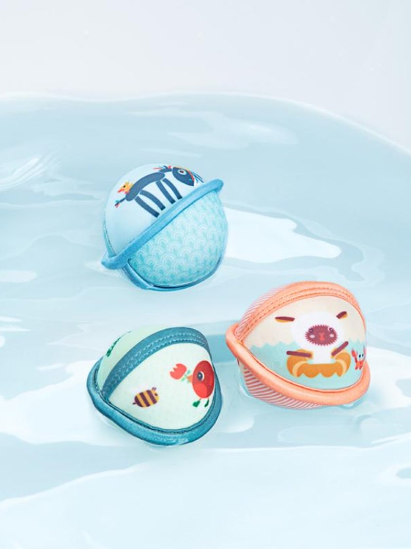 Lot de 3 balles de bain Ferme Multicolore - Kiabi