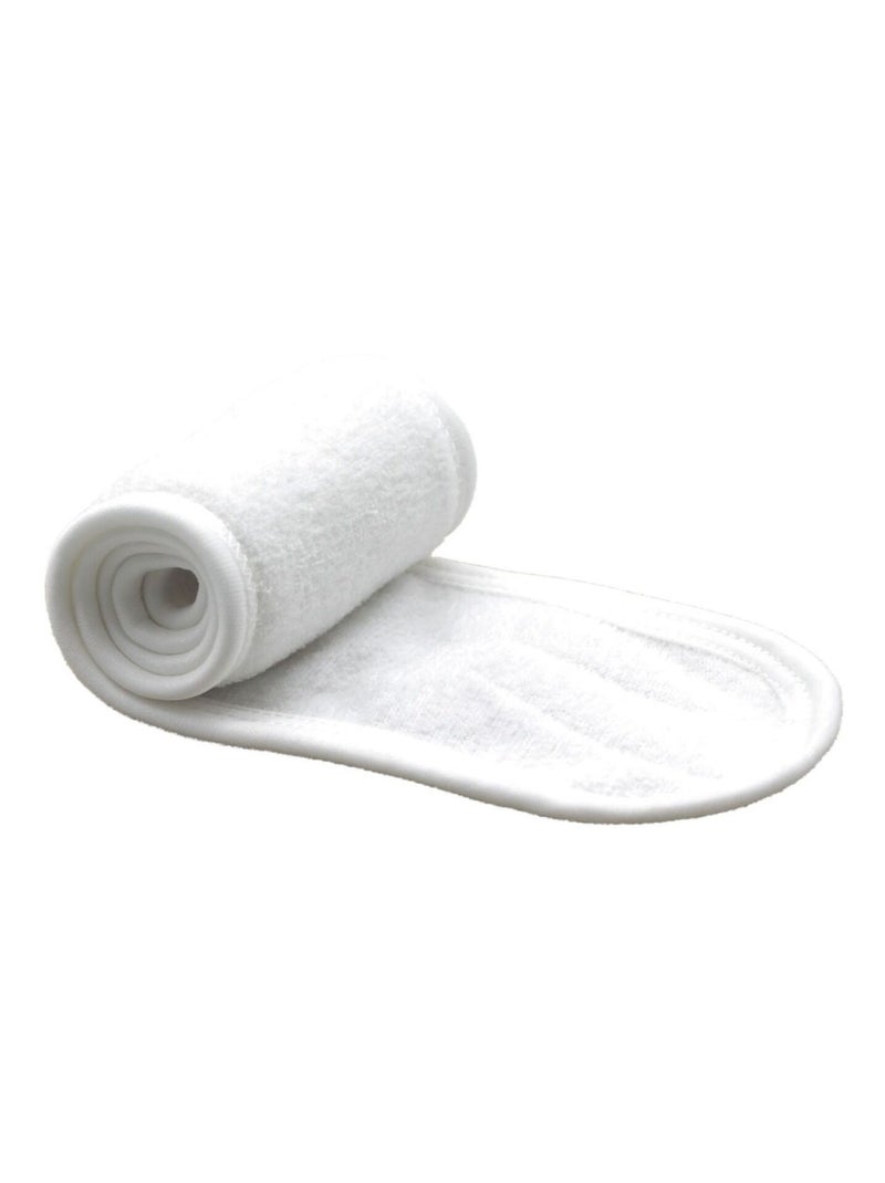 Lot de 3 bandeaux de maquillage pour cheveux avec bande agrippante - Vivezen Blanc - Kiabi