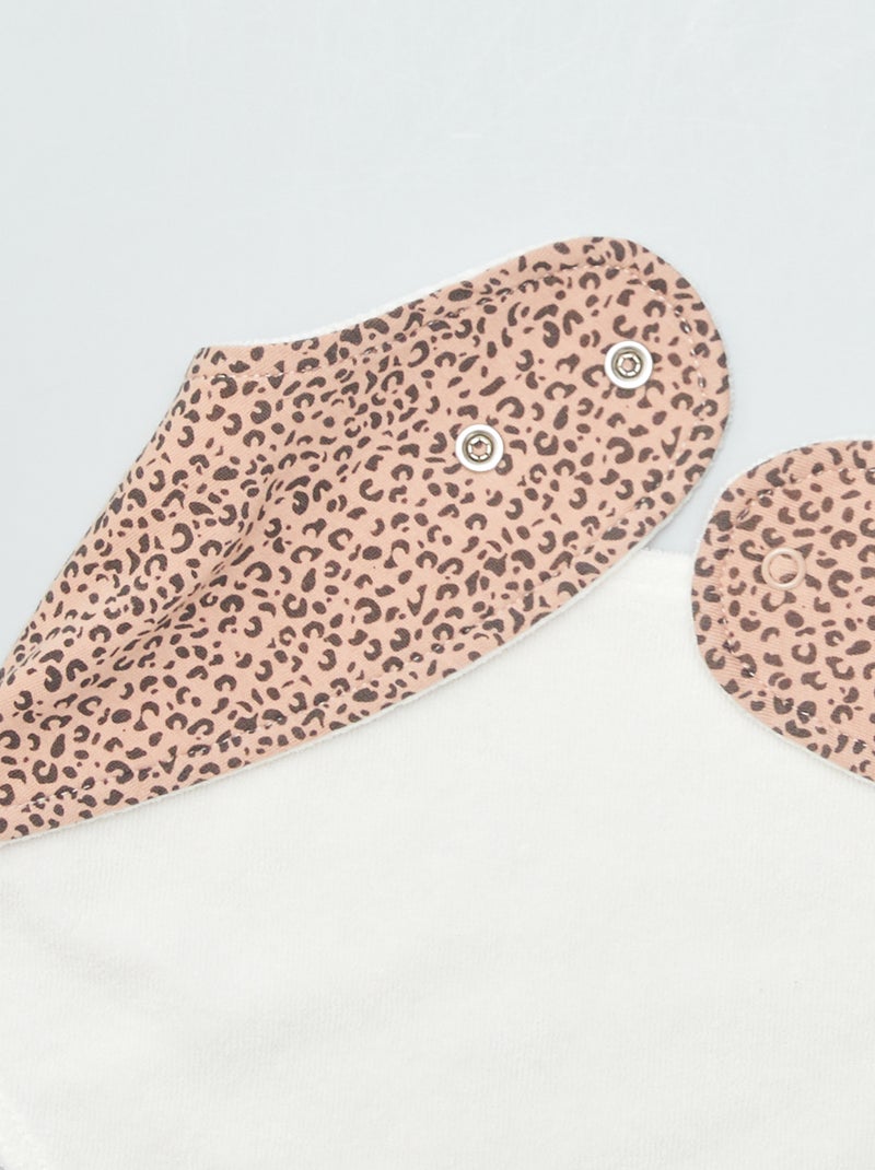 Lot de 3 bavoirs - collection facile à enfiler Beige - Kiabi