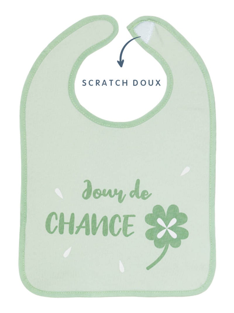 Lot de 3 bavoirs 6 mois 25x36 cm - Chance - Babycalin Multicolore - Kiabi