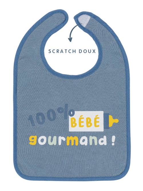 Lot de 3 bavoirs 6 mois 25x36 cm Bébé gourmand - Kiabi