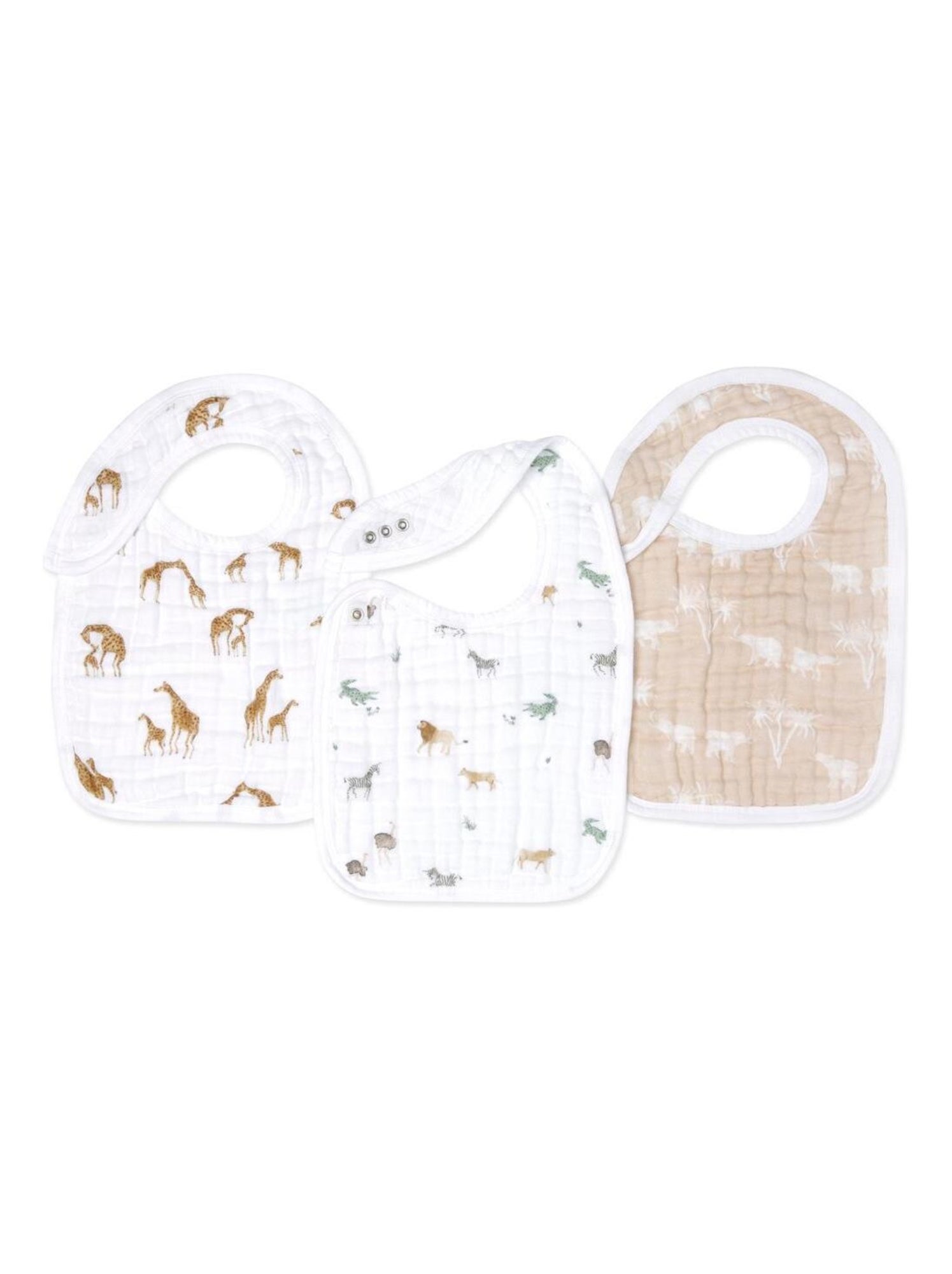Bavette SAFARI En Coton Éponge - 29x35 Cm, Élastique Et Insert à Broder - Fabriqué En Italie, Pour Enfants - 3