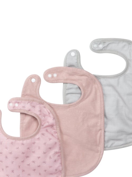 Lot de 3 bavoirs ajustables en coton bio - ROBA 'Lil Planet' - Kiabi