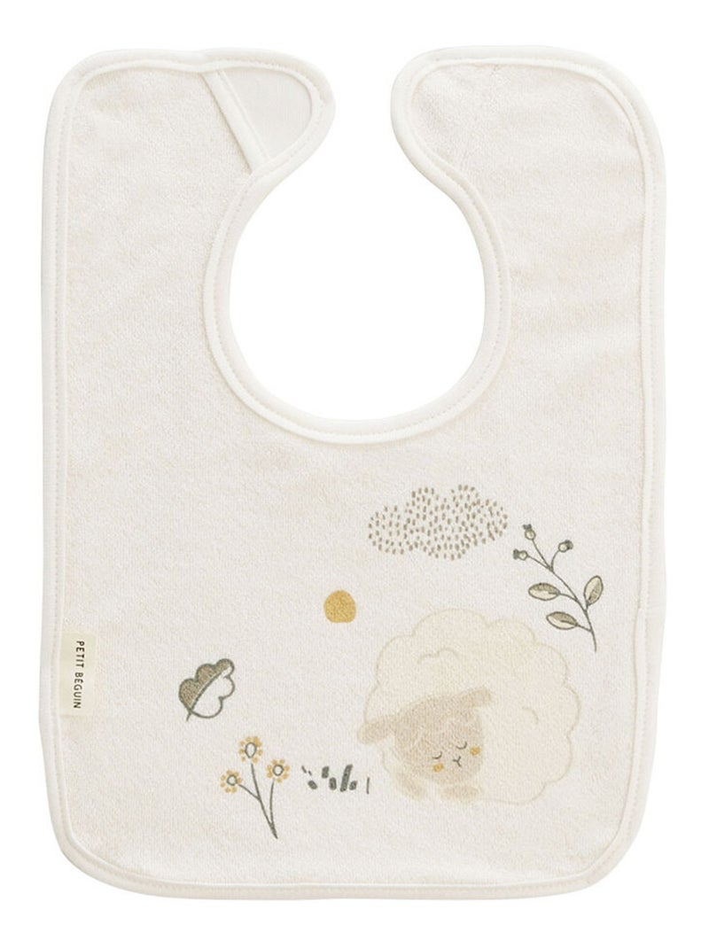 Lot de 3 bavoirs bébé Câlins Ecru - Kiabi
