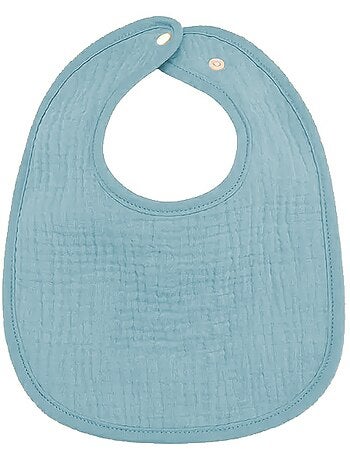 Lot de 3 bavoirs bébé en gaze de coton Baleine Les Chatounets