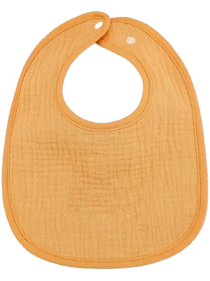 Lot de 3 bavoirs bébé en gaze de coton Baleine Les Chatounets Bleu Jaune - Kiabi