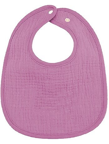 Lot de 3 bavoirs bébé en gaze de coton Baleine Les Chatounets